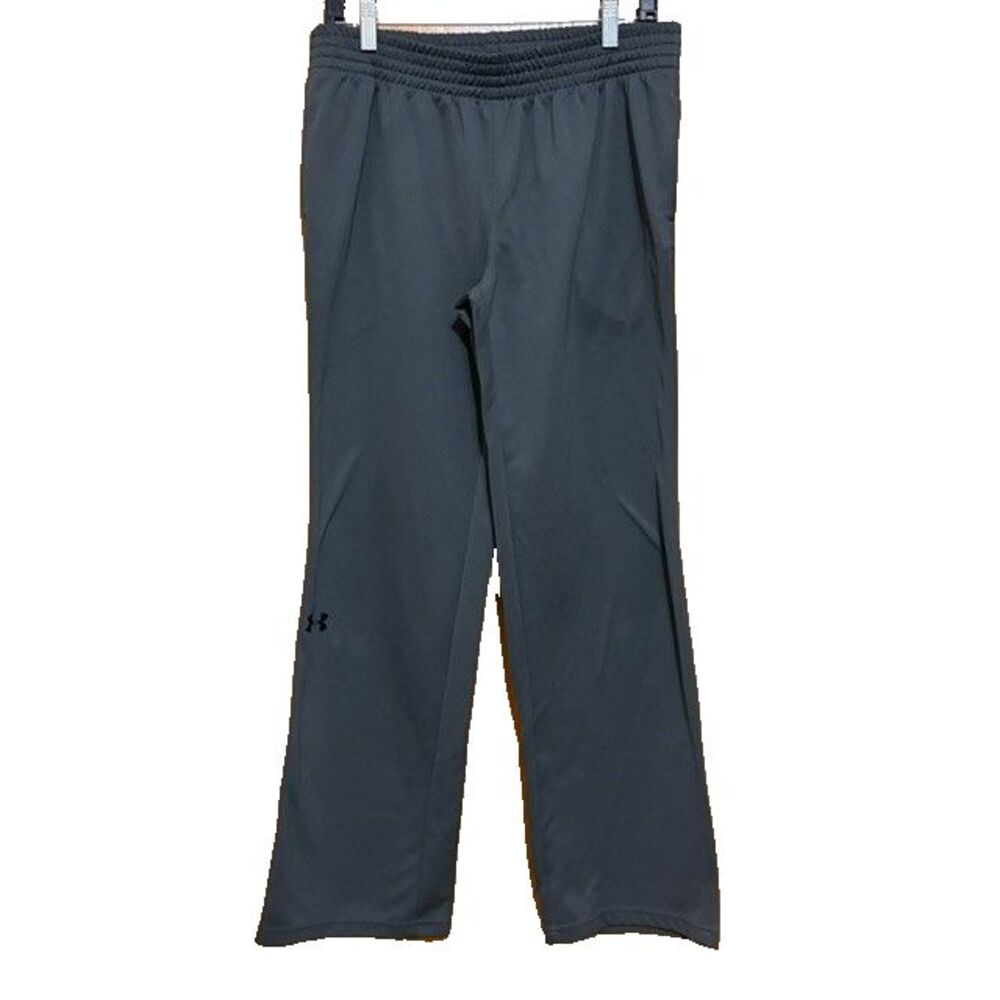 Under Armour AllSeasonGear Mens Gray Loose Track Pants Size L Open Hem